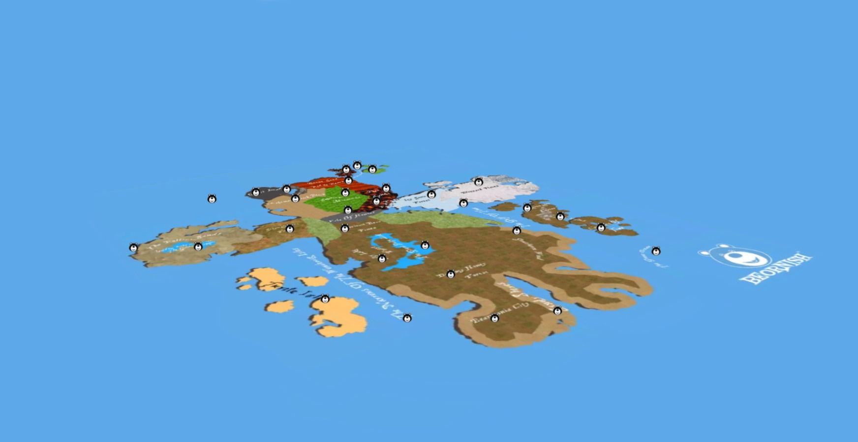 Beornish Interactive Map Image